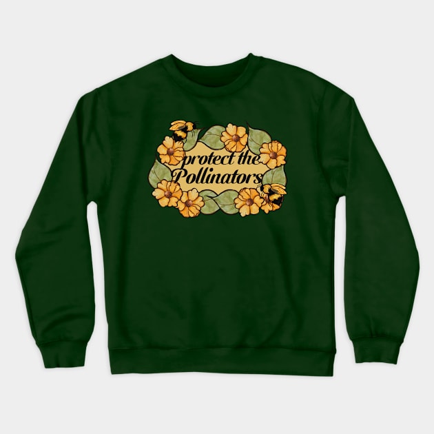 Protect the Pollinators Bee Keeping Crewneck Sweatshirt by bubbsnugg